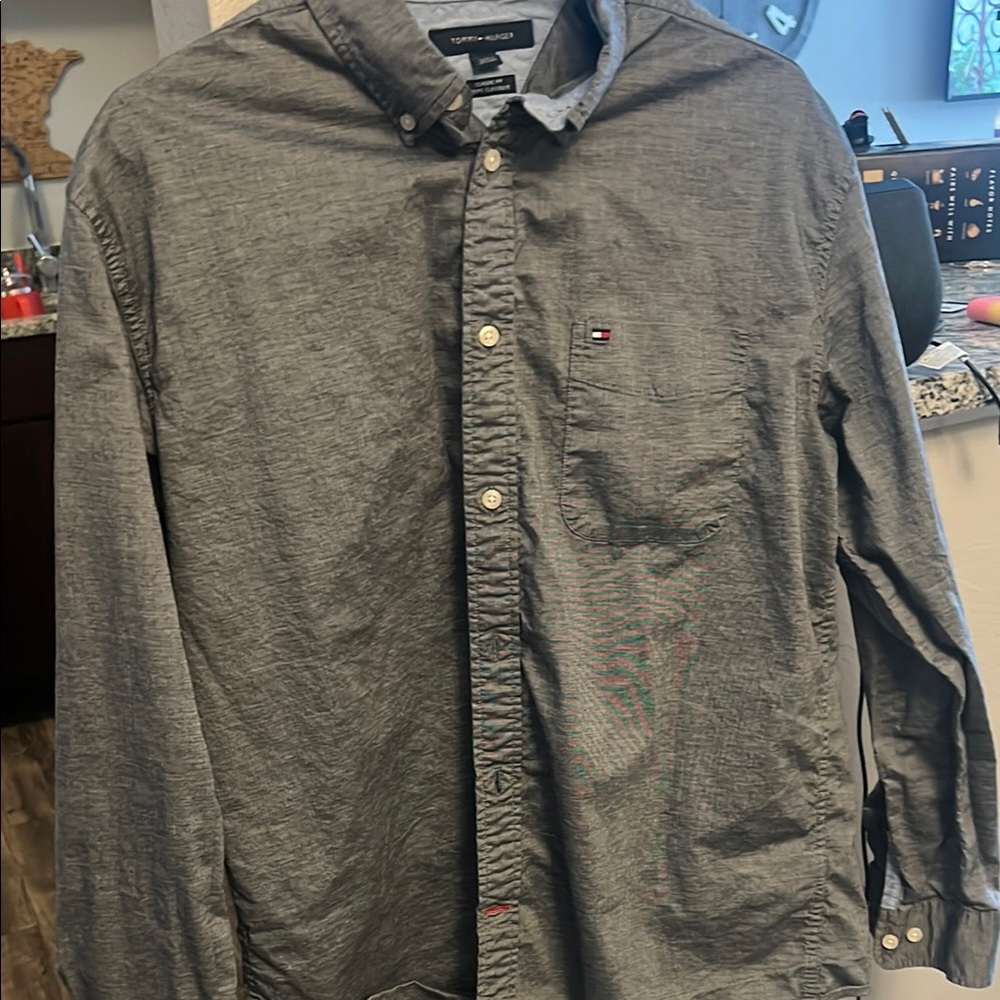 Tommy Hilfiger Gray Dress Shirt